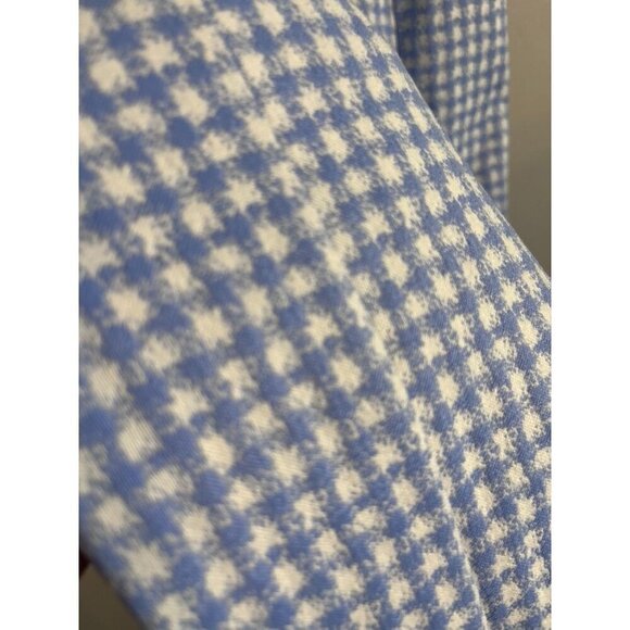 Calvin Klein Plaid Dress 6 Blue Sheath Office Preppy Neutral Academia Feminine - Picture 4 of 11